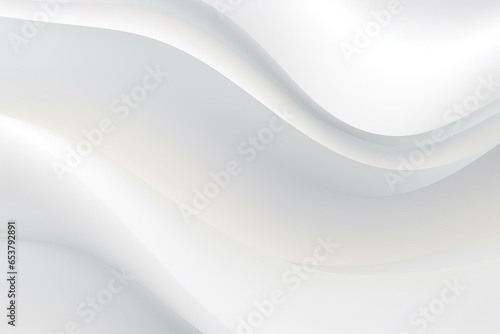 An abstract white background with smooth lines created with Generative AI technology