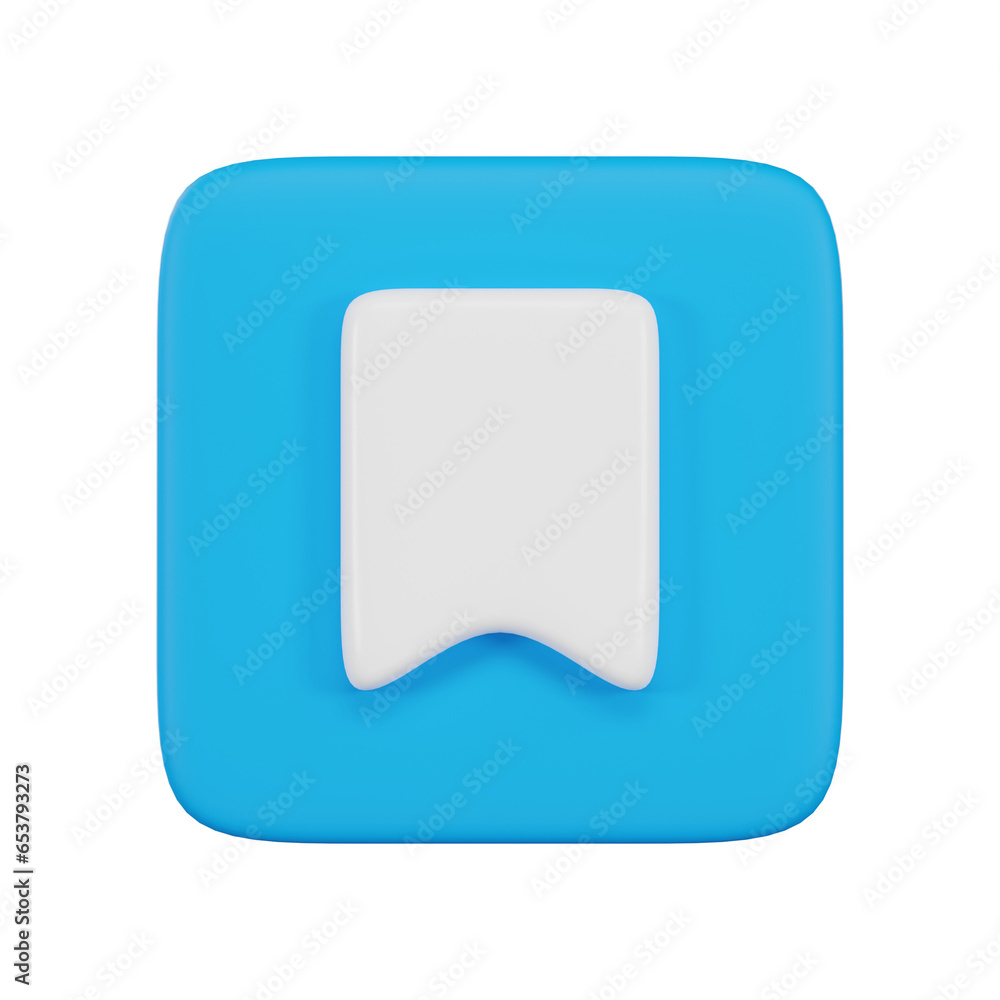 bookmark 3d illustration object. 3d bookmark user interface concept. bookmark 3d illustration object. 3d bookmark user interface concept.
