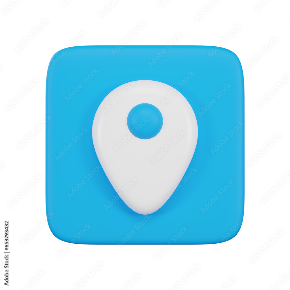 location pin 3d icon illustration object. user interface 3d rendering location pin 3d icon illustration object. user interface 3d rendering