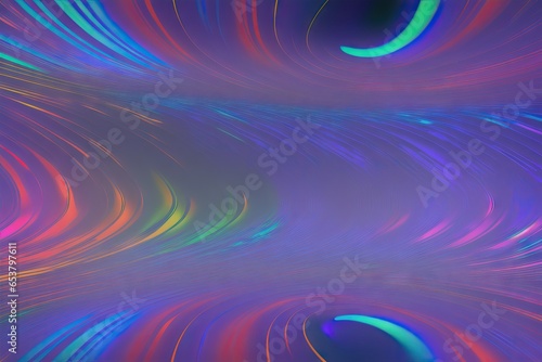 3d render, abstract background, iridescent holographic foil, metallic texture, ultraviolet wavy wallpaper, generative ai © Aleksandr