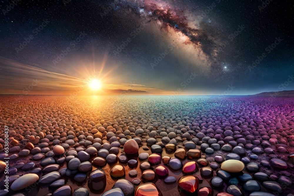 Fototapeta premium sunrise in space