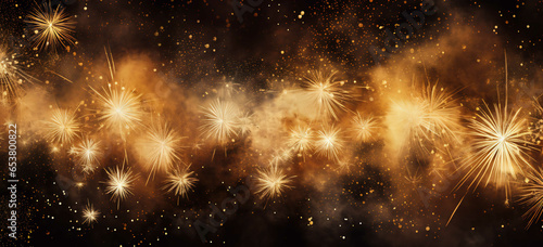 fireworks, glistering sky, bursting background © TraditionalModeling