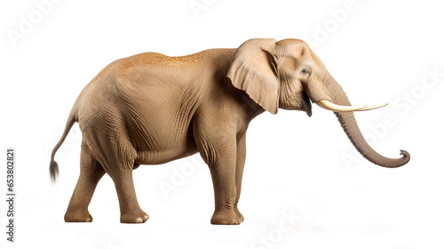 Side view. Elephant standing. Isolated on Transparent background. ©  Mohammad Xte