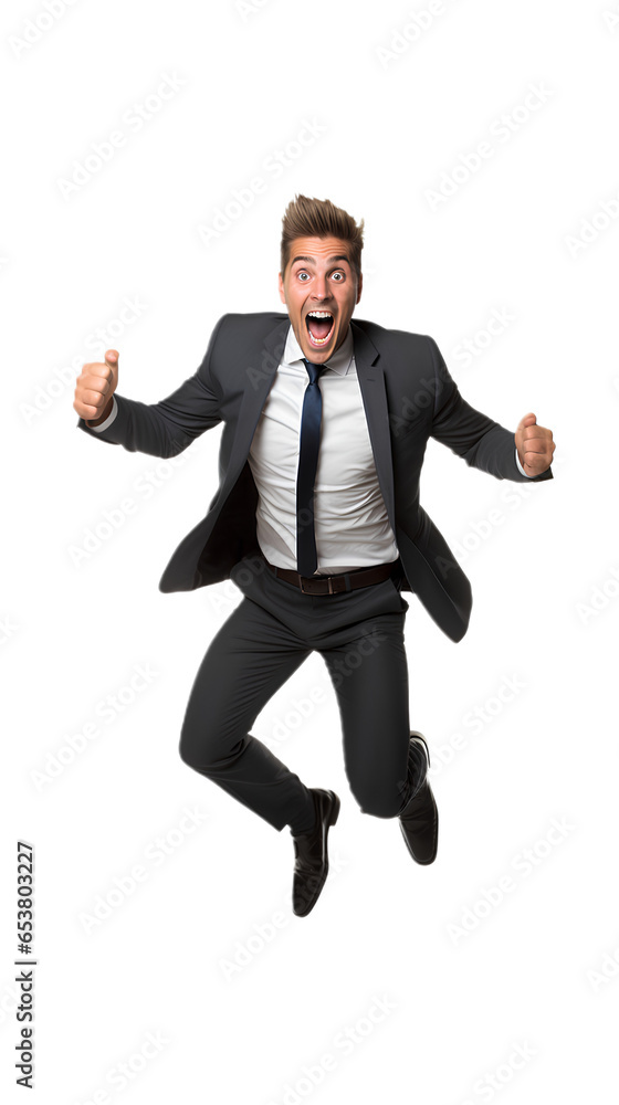 Business Man Wearing A Suit jumping. Isolated on Transparent background.. Isolated on Transparent background. Business Man Wearing A Suit jumping. Isolated on Transparent background.. Isolated on Transparent background.