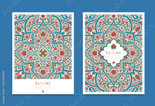 Luxury invitation card design with vector ornament pattern. Vintage template. Can be used for background and wallpaper. Elegant and classic vector elements great for decoration.