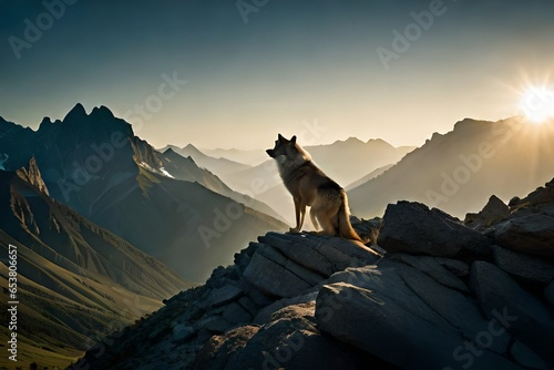 small fox on the mountain amazing view  © Ya Ali Madad 
