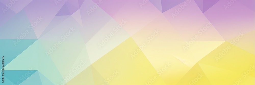 Obraz premium Purple and Yellow Shaded modern abstract background texture with grainy geometric triangle shapes, a nuanced dance of noise and gradient—a captivating web banner of visual intrigue