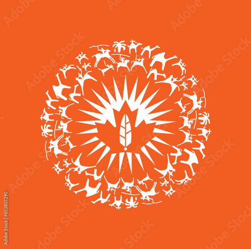 Every Child Matters. National Day for Truth and Reconciliation. Orange T-Shirt Day. 30th September. Vector Illustration.