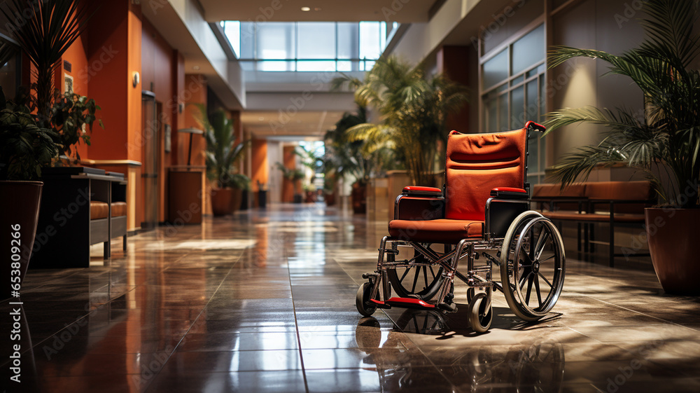 Obraz premium modern wheelchair in office