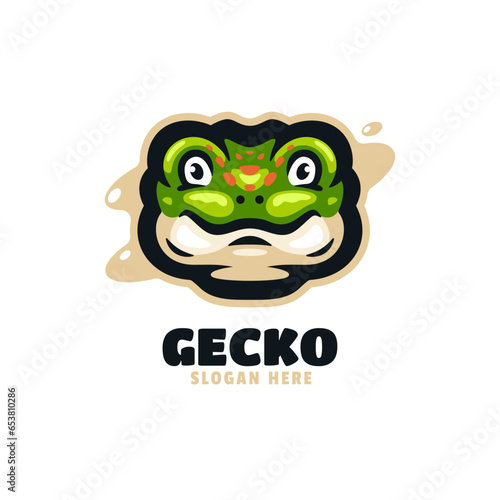 Gecko Mascot Logo Design