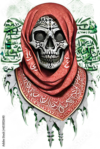Arabic Style Skull Png Transparent Background
