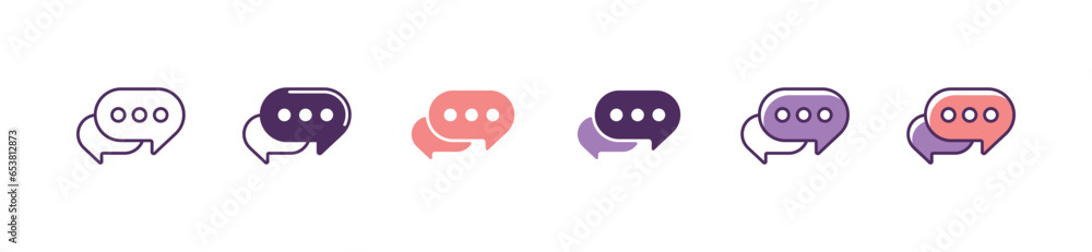 simple dots bubble speech communication icon vector business social discussion forum symbol illustration for web and app template design simple dots bubble speech communication icon vector business social discussion forum symbol illustration for web and app template design