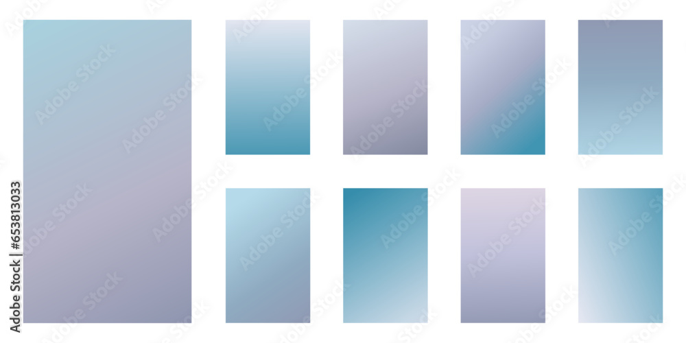 Winter pastel colored. Simple soft background set