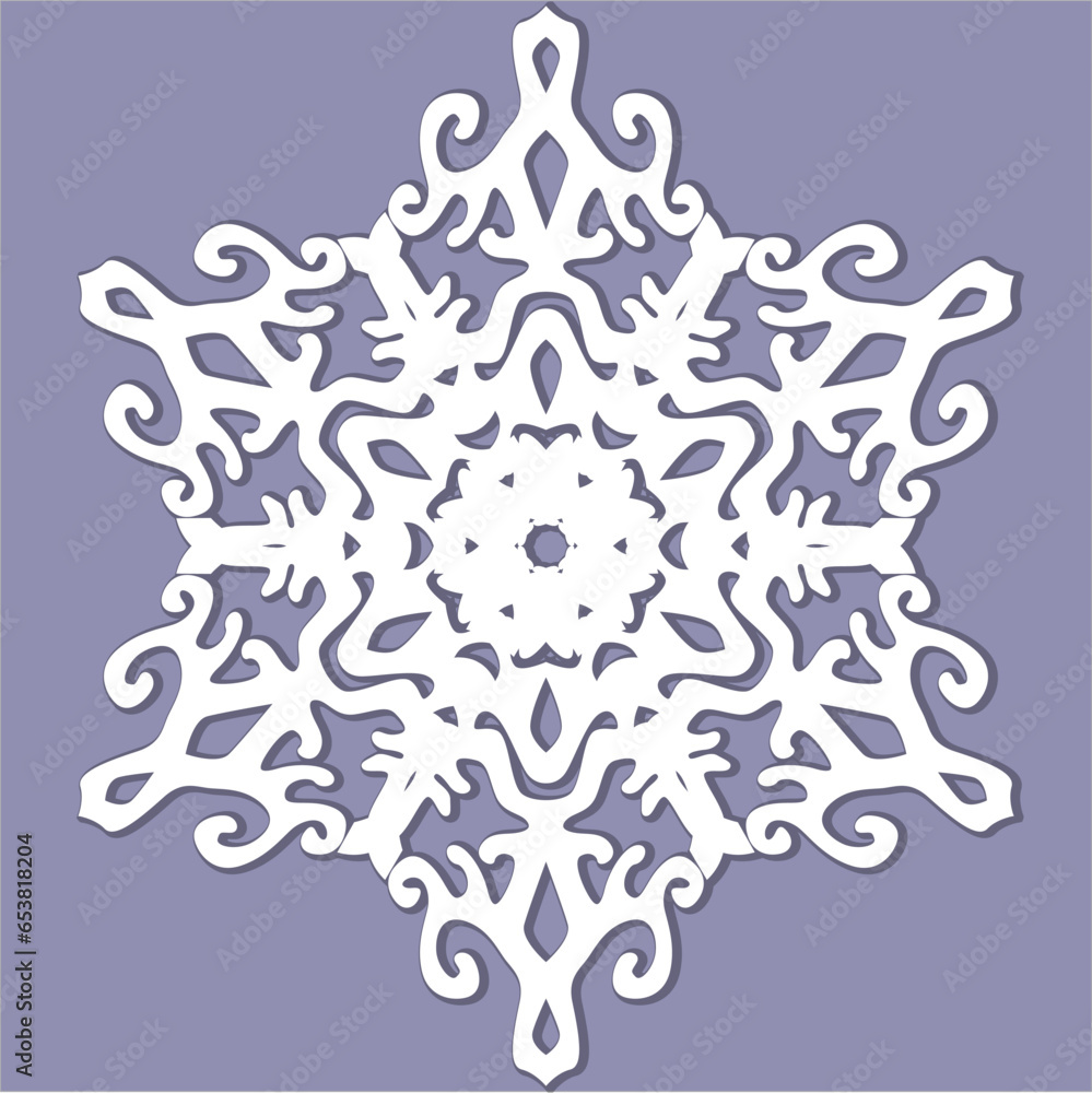 The template mandala pattern for decorative rosette. Laser cut vector mandala pattern. 	