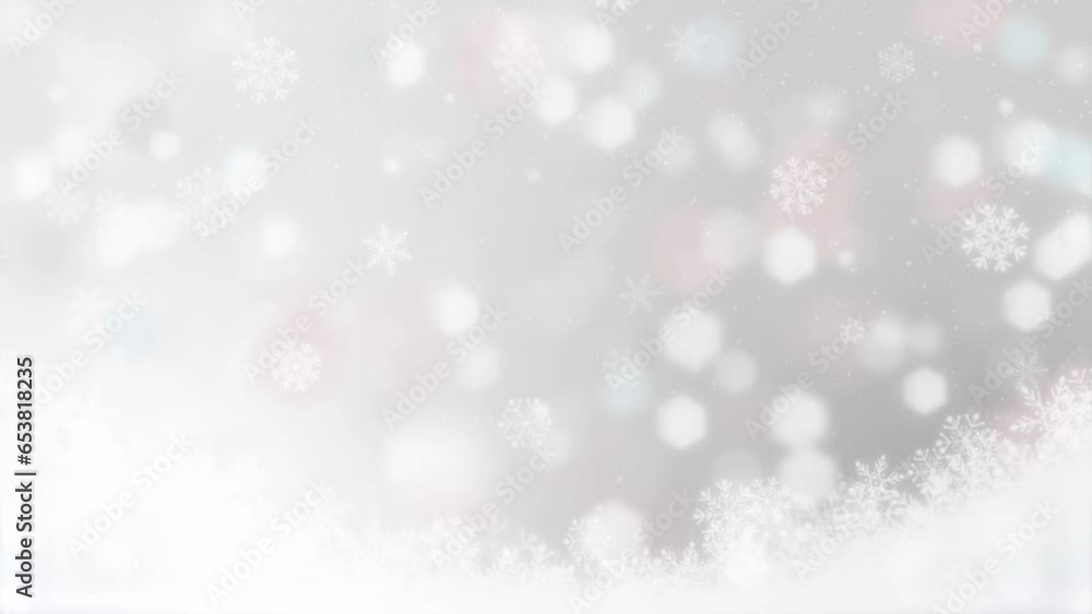 Sparkling snowfall. Beautiful Christmas. loop video.(064) Sparkling snowfall. Beautiful Christmas. loop video.(064)