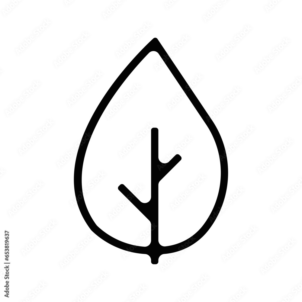 picto logo icones et symbole ecologie feuille plante arbre epais - obrazy, fototapety, plakaty 