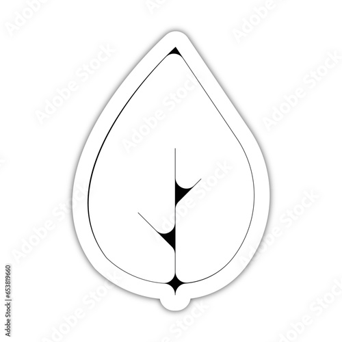 picto logo icones et symbole ecologie feuille plante arbre fin relief