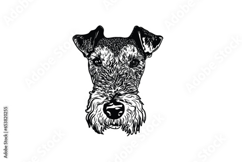 Regal Airedale Terrier: Premium Vector Illustration for Dog Lovers