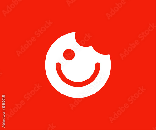 Happy Cookies Logo with smile expression