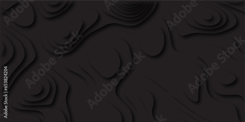 Abstract black paper cut style design.abstract vector seamless pattern with shadows Trendy contemporary design.abstract papercut and multi layer cutout pattern pattern on vector design illustration.