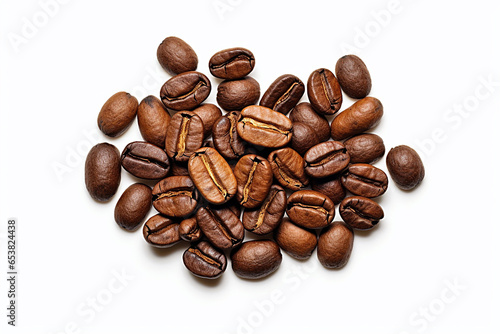 coffee grain isolated on white background