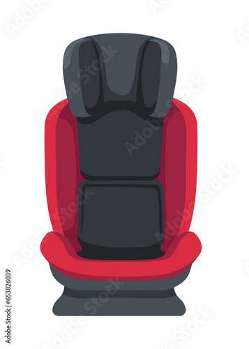 Car seat for children, chair or armchair vector