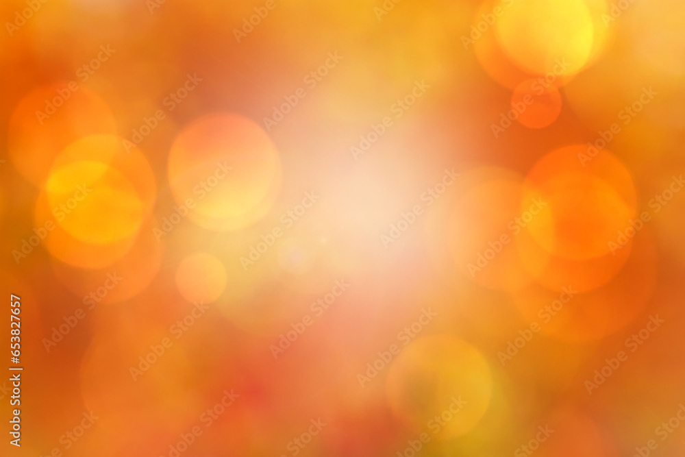Fototapeta premium Orange blurred background, holiday wallpaper