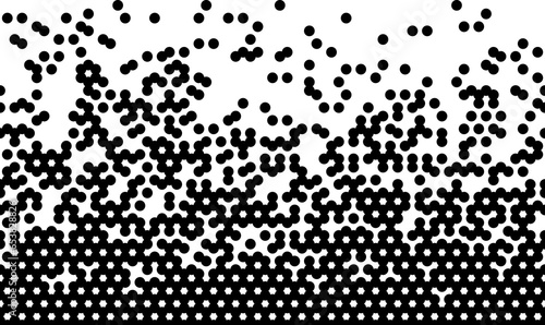 Seamless geometric pattern.Randomly disappearing circles