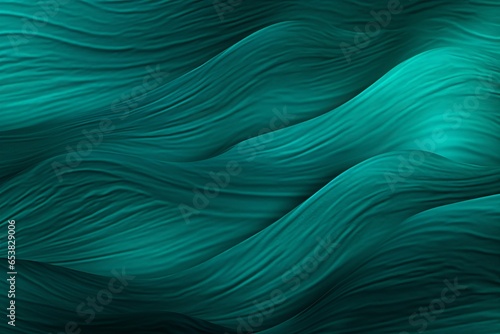 beautiful green wave image with slight blur generative ai photo