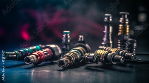 Electrifying Connections: Unveiling the Intricate World of Spark Plugs & Cables, generative AI photo
