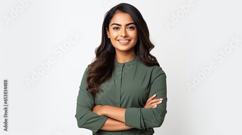 Indian smiling female portrait