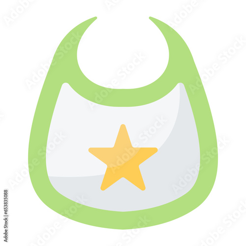 Baby Bibs Flat Icon