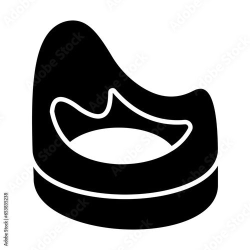 Baby Potty Glyph Icon