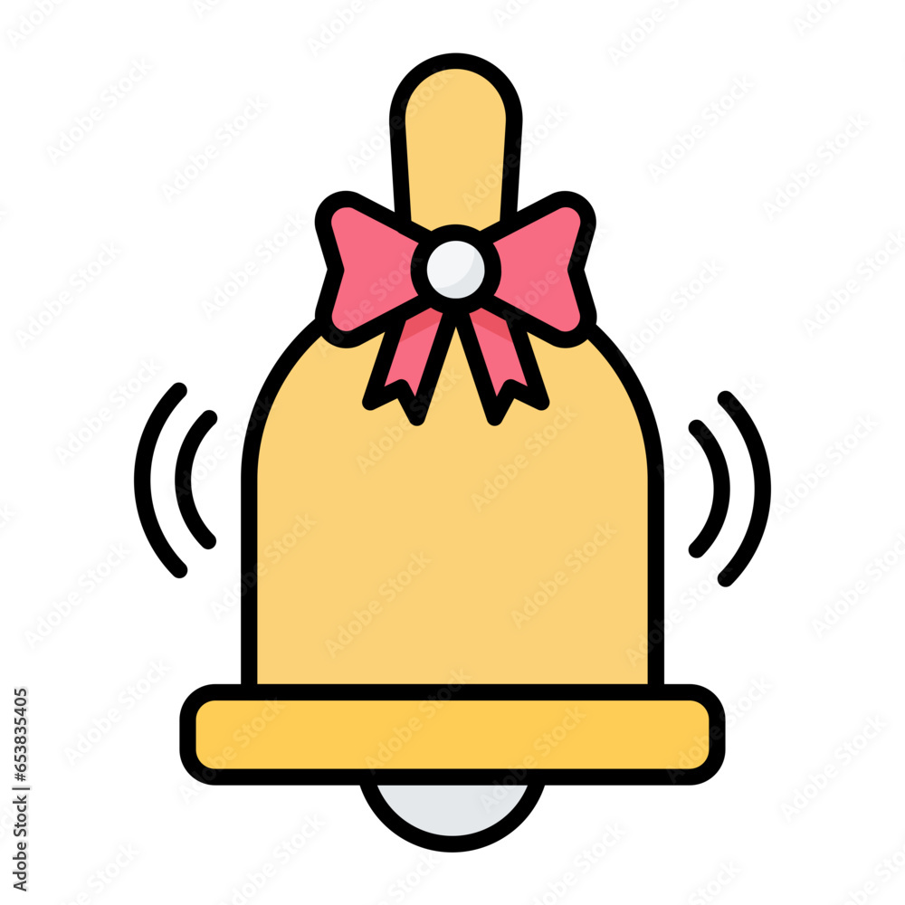 Ring Bell Colored Outline Icon Ring Bell Colored Outline Icon
