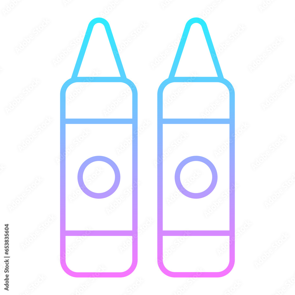 Crayon Gradient Icon Crayon Gradient Icon