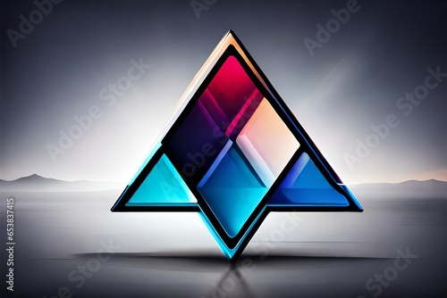 abstract background with triangles