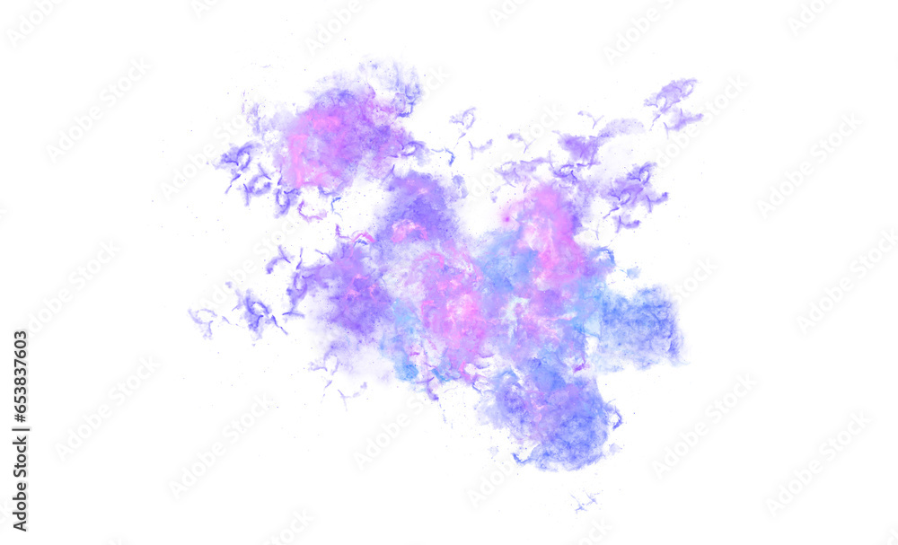 Blue Clouds Outer Nebula Galaxy PNG transparance background