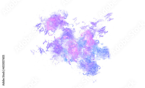 Fototapeta Naklejka Na Ścianę i Meble -  Blue Clouds Outer Nebula Galaxy PNG transparance background