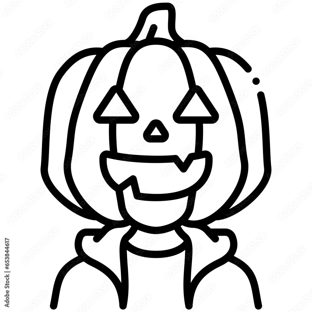 Pumpkin Man vector icon Pumpkin Man vector icon