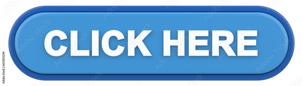 Click here button. 3D illustration. Click here button. 3D illustration.