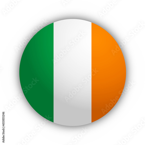 Flaga Irlandii Przycisk