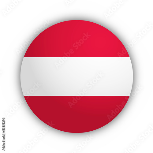 Flaga Austrii Przycisk