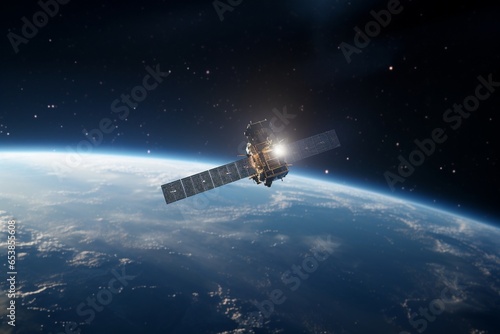 satellite in space photo