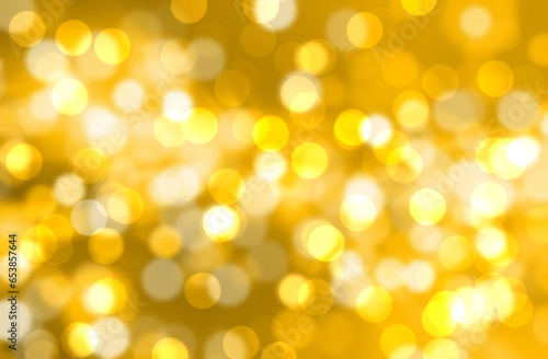 Golden christmas background blur