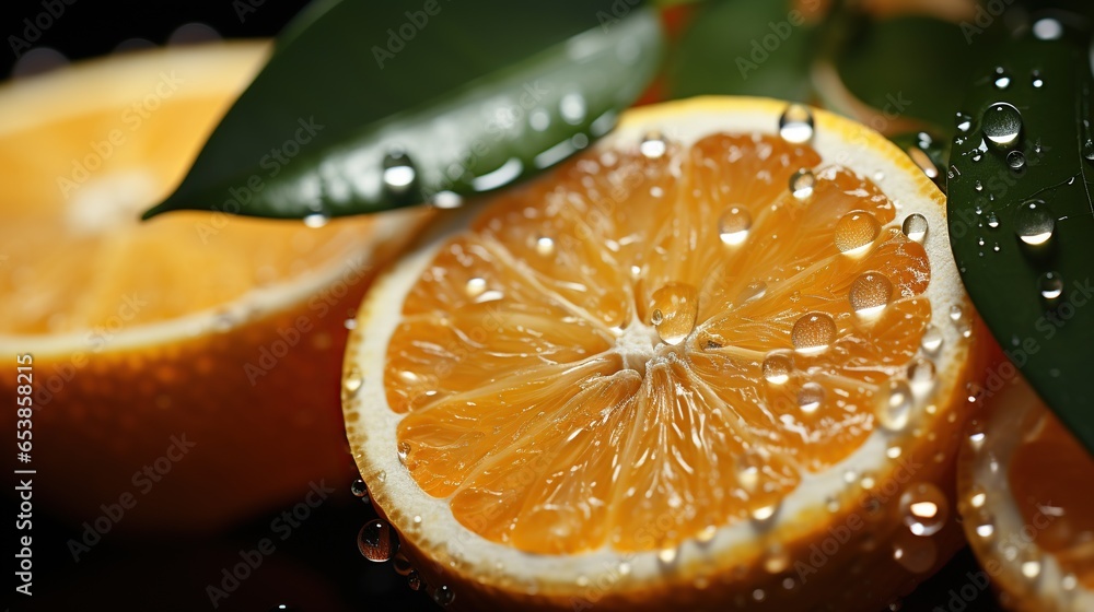 droplets on citrus, generative ai droplets on citrus, generative ai