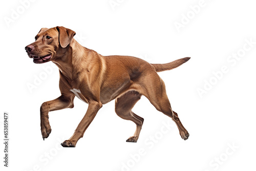 dog in motion  playing  running isolated on transparent background