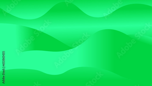 abstract background with waves light Green , Illustrtion Vector