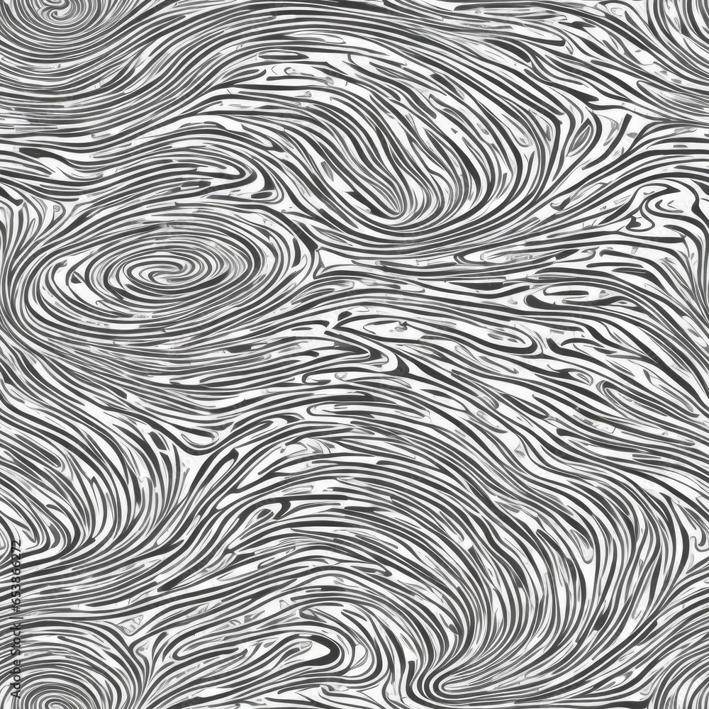 Abstract seamless black and white pattern. AI generated.