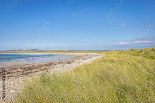 Ballyliffin  Ireland - September 1 2023  Wild Atlantic Way scenic road  Pollan Strand 