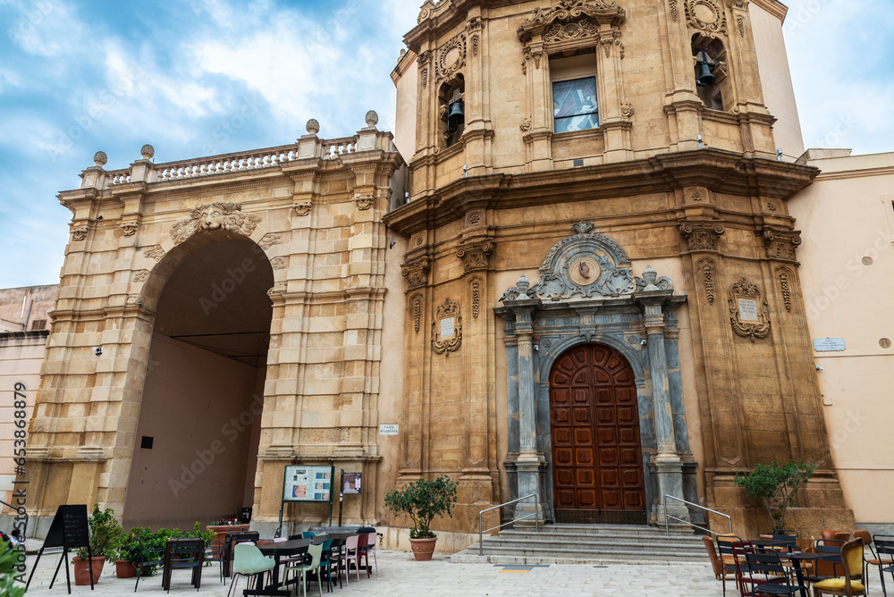 Porta Garibaldi in Marsala, Sicily, Italy,